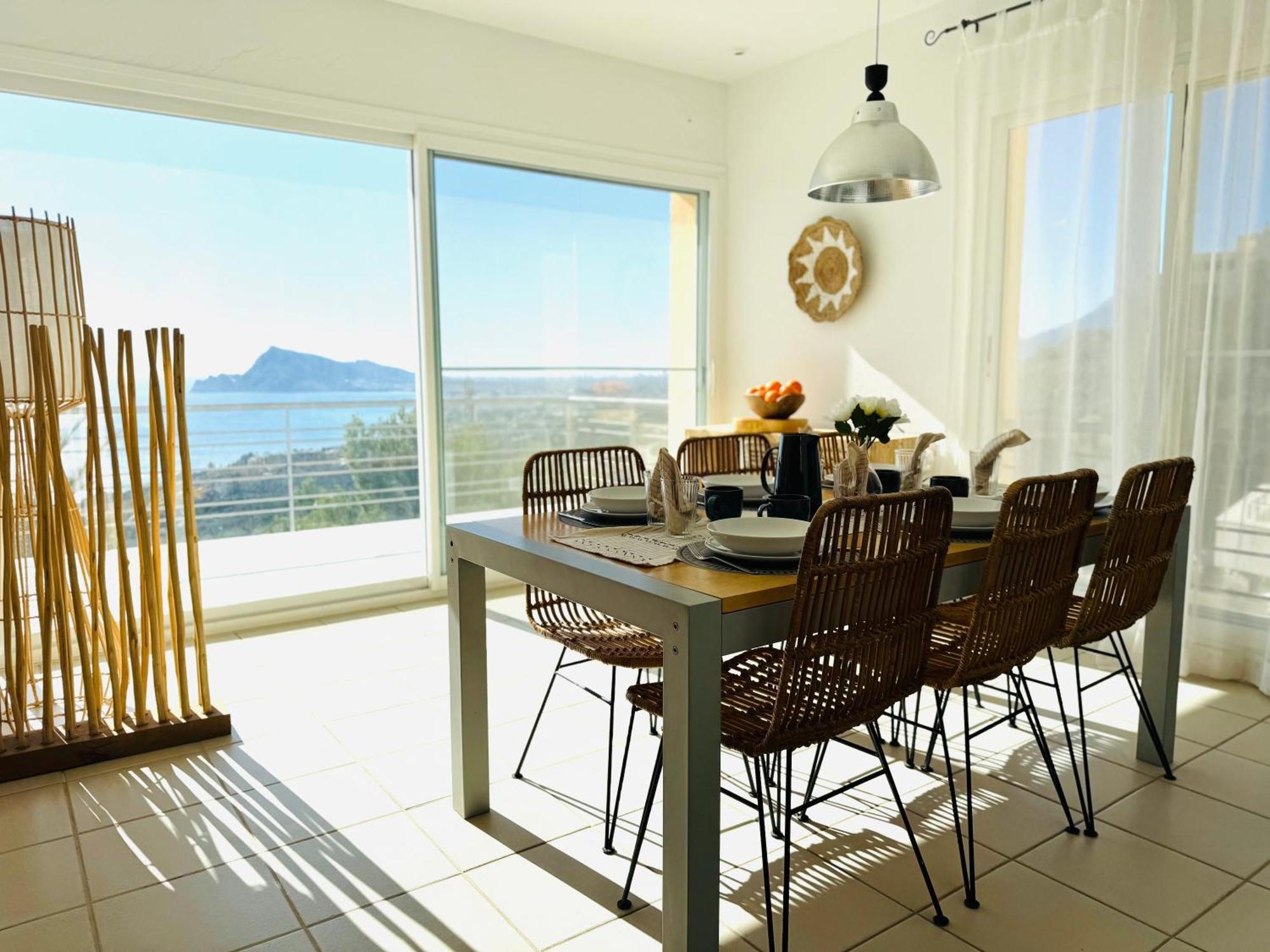 Seaview 6Br Villa With Private Pool Altea Bagian luar foto