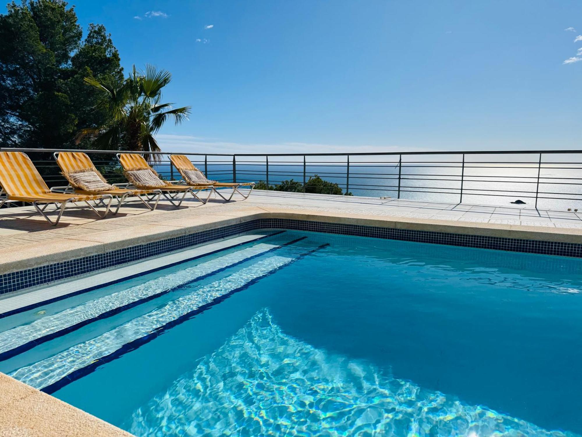 Seaview 6Br Villa With Private Pool Altea Bagian luar foto